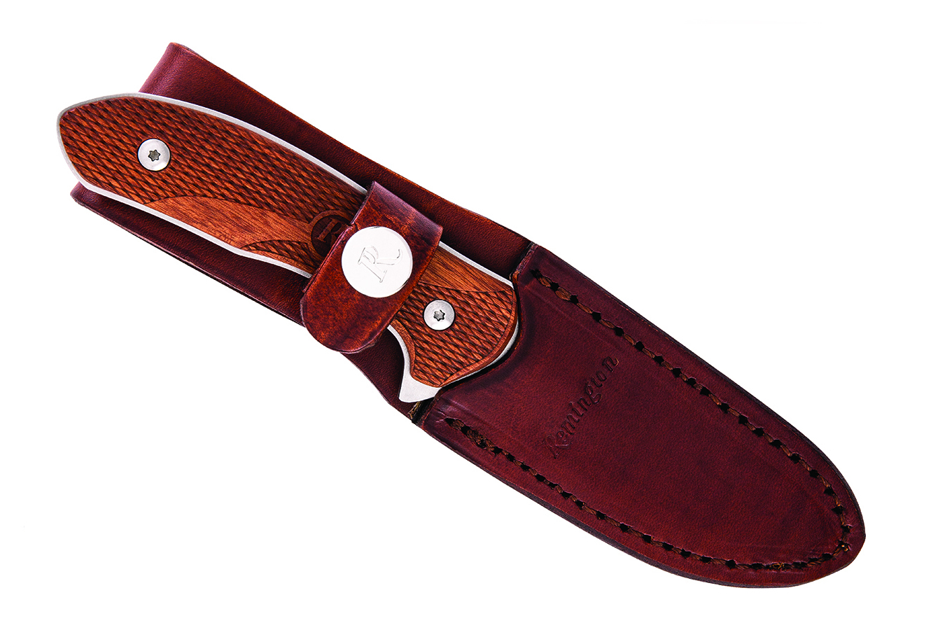 Buck Knives Remington Heritage Series Fixed Blade with Wooden Handle